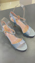 Women Glittery Open Toe Stiletto